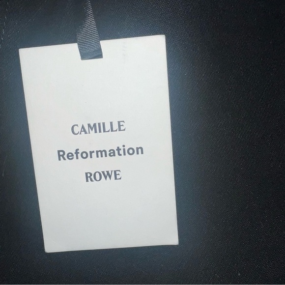 NWT Reformation x Camille Rowe Mid Rise Relaxed Straight Jeans Black 30 - Picture 7 of 13